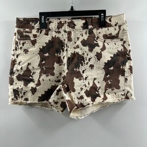 Judy Blue Women’s Printed Denim Shorts Size Large